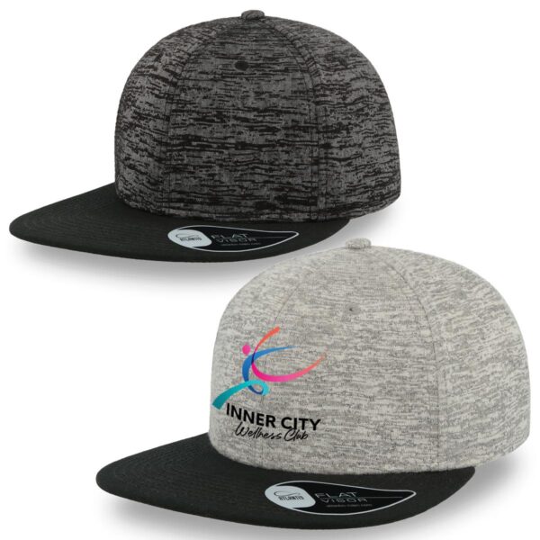 Primo Melange Flat Peak Caps