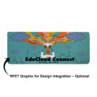 Illustration with colorful thoughts, text, and EduCloud Connect on a teal background.
