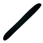 Black nail file on a white background.