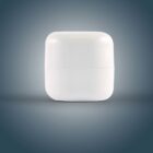 White square container with rounded edges on a gradient background.