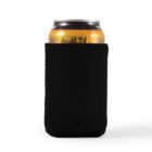 A can with a black sleeve around it, on a white background.