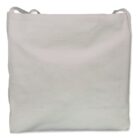 A plain, off-white canvas bag with two handles, shown against a white background.
