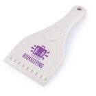 White plastic scraper with Northern Bookkeeping logo in purple.