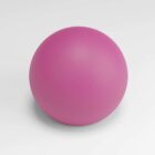 A smooth, pink ball on a plain white background.