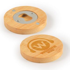 Glasgow Round Bamboo Bottle Openers