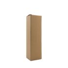 Tall, narrow cardboard box standing vertically against a plain white background.