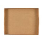 Empty rectangular cardboard box, viewed from above, showing the plain brown interior with slightly raised edges. The dimensions and orientation suggest it is suitable for packaging or storage.
