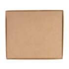 A plain, rectangular cardboard box with a closed lid, viewed from above. The surface is smooth, and the color is a light brown, typical of standard shipping boxes.