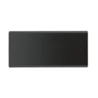 A rectangular, solid black object with a smooth surface, resembling a closed box or case, displayed against a plain white background.