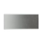 A rectangular metallic silver object with a smooth, gradient texture transitioning from light to dark from left to right. It has rounded edges and reflects light subtly.