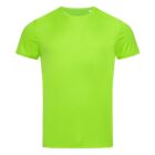 Bright green short-sleeve t-shirt on a white background.