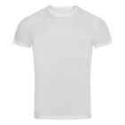 Plain white T-shirt on a white background.
