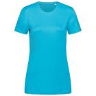 Plain turquoise unisex T-shirt on a white background.