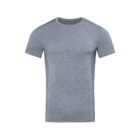 Plain gray short-sleeve t-shirt on white background.