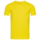 Bright yellow T-shirt on a plain white background.