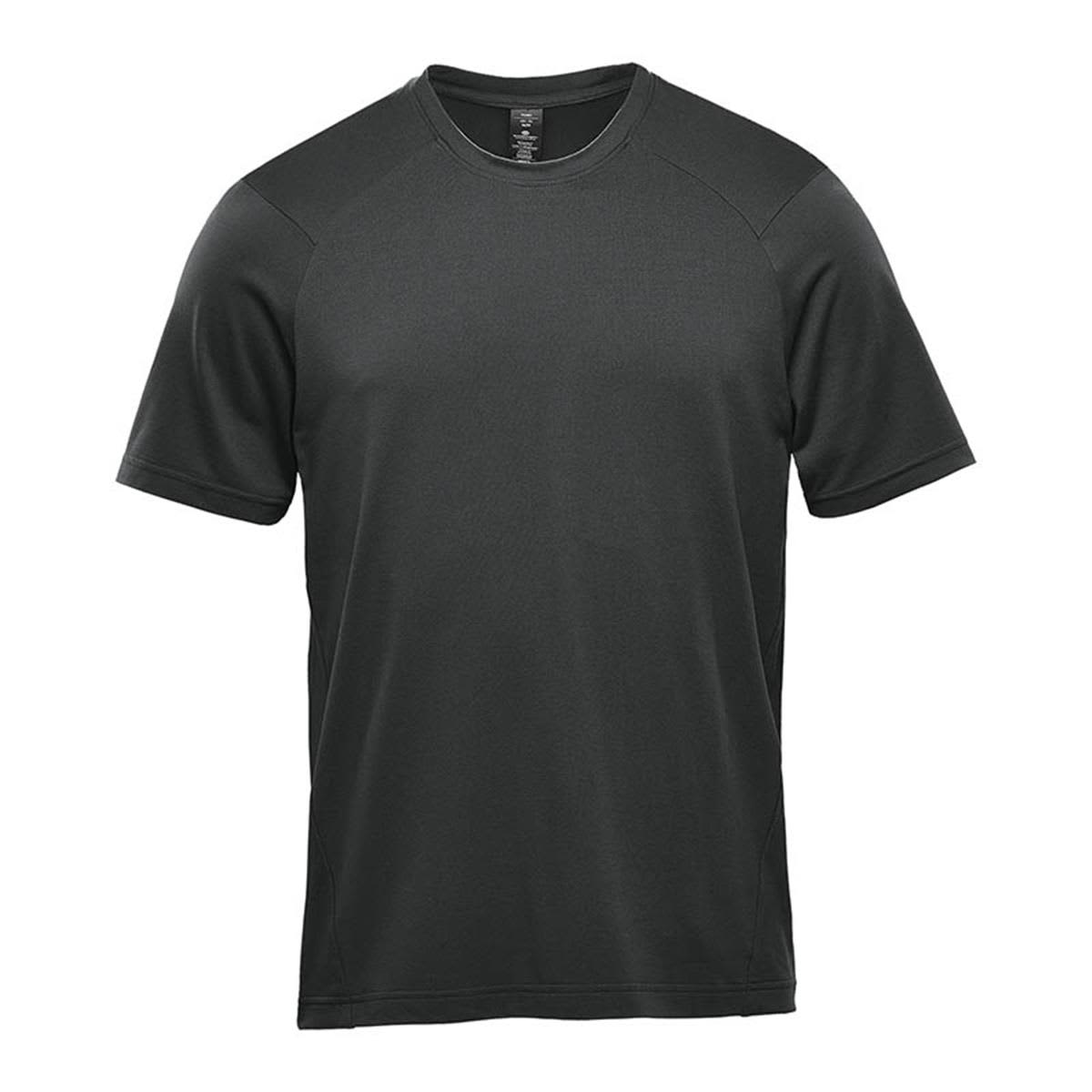Plain dark green T-shirt on a white background.