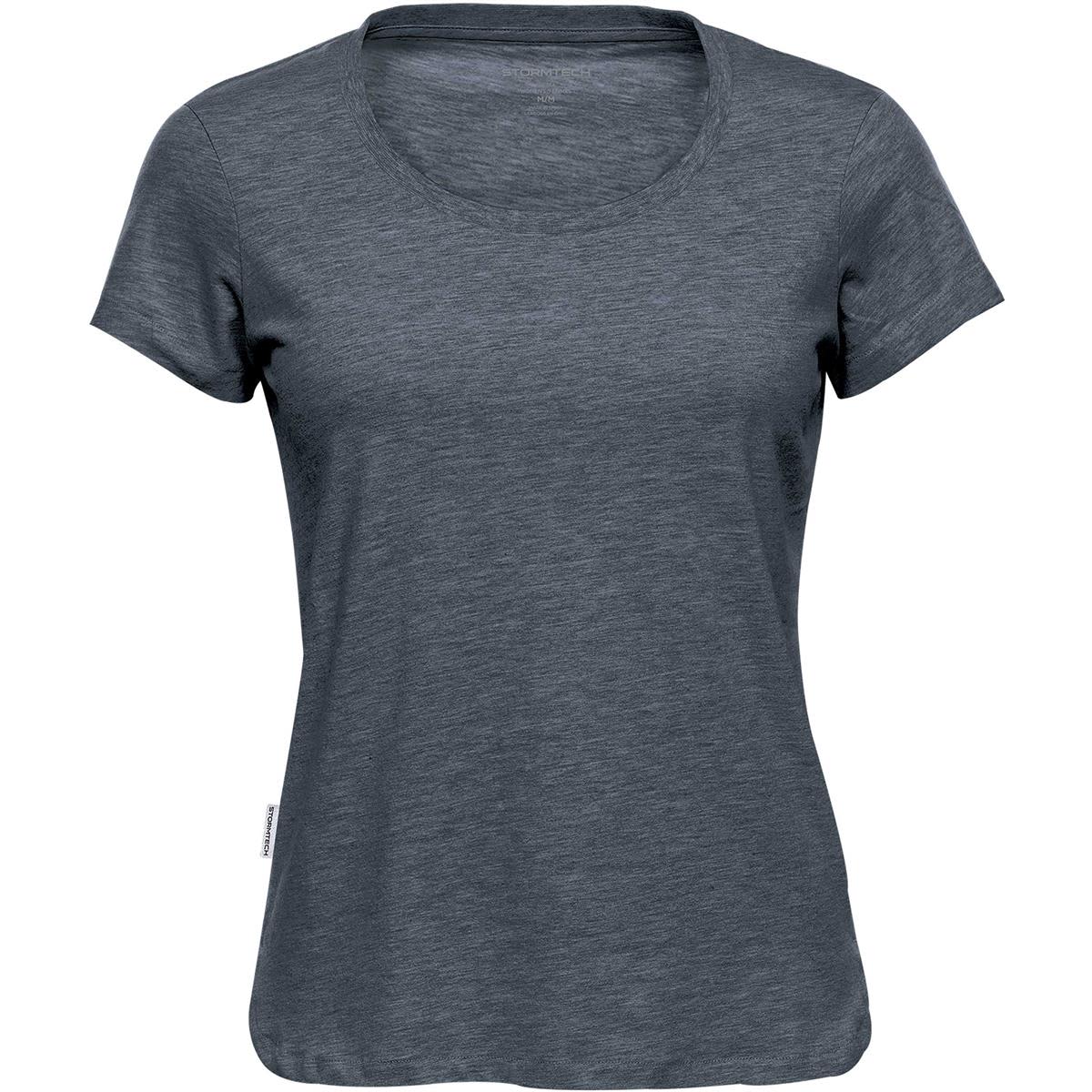 Dark gray short-sleeve t-shirt on a white background.