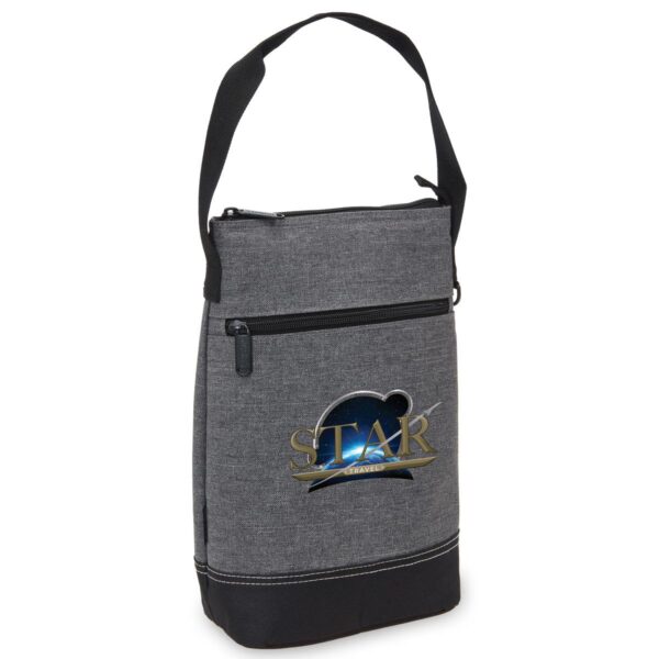 Gray tote bag with a black strap and STAR TRAVEL logo.