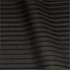 Close-up of black and gray striped fabric, creating a wavy texture pattern.