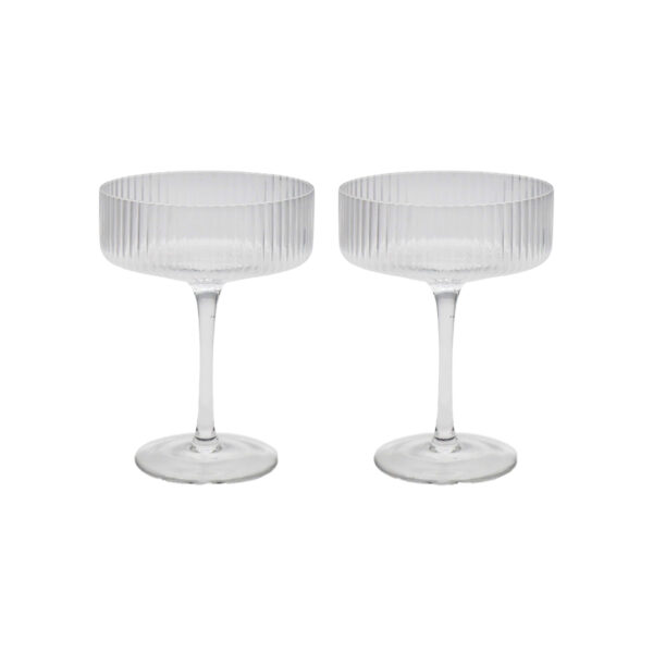 Larisa Ribbed Cocktail Glasses