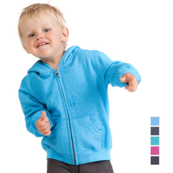 Baby Heather Zip Hoodies
