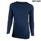 Dark blue long-sleeved shirt with a round neckline, displayed against a white background. The word WORK-GUARD appears in the top right corner.