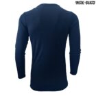 A long-sleeved, navy blue shirt is shown from the back against a white background. The fabric appears smooth, and the design is simple with no visible logos or patterns other than the Work-Guard text in the top right corner.