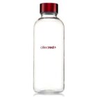 Clear glass bottle with a red metal cap. The label reads allied red in the center. The bottle is upright and isolated against a white background.