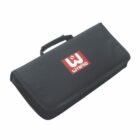 A black carrying case with a handle, featuring a red and white logo with the brand name Wynpro on the top flap. The case is rectangular and appears to be made of fabric.