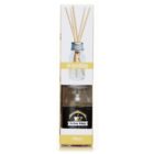 A box containing a 10ml vanilla-scented reed diffuser. The packaging features a photo of a diffuser bottle with reeds and a label with Coffee Shop branding. The box is primarily white and yellow.