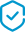 Blue shield outline with a checkmark, symbolizing security, placed above banner.
