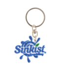 A keychain featuring the Sunkist Sparkling logo. The design includes blue splashes surrounding the word Sunkist in blue text, with Sparkling below it in smaller letters, and a small green leaf accent.
