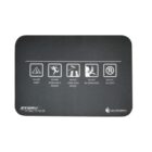 A black mouse pad displaying five humorous icons with captions: Do not camp, Do not rush like a maniac, Do not nade your mates, Do not be humiliated, and Do not get soft. Logos at the bottom read STORM TACTICS and CM STORM.