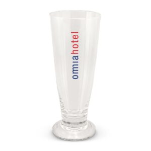 Tall Emblazoned Beer Glass