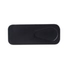 A black rectangular webcam cover with rounded edges and a sliding mechanism on one side.