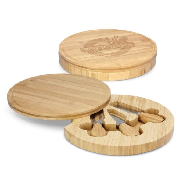 Personalised Bamboo Cheese Board Set
