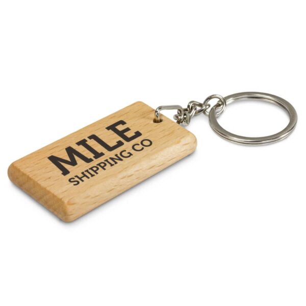 Rectangle Wooden Keyring
