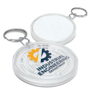 Custom Printed Puzzle Stress Less Keyring