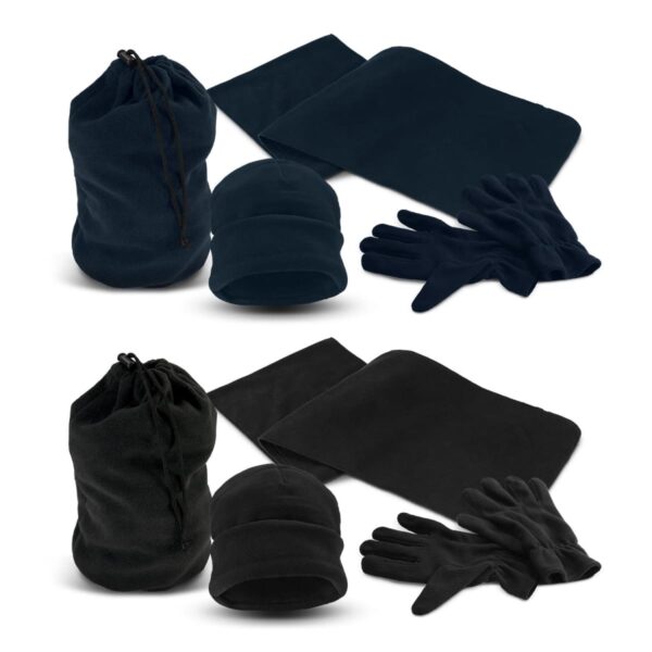 Tribe Embroidered Polar Fleece Winter Set