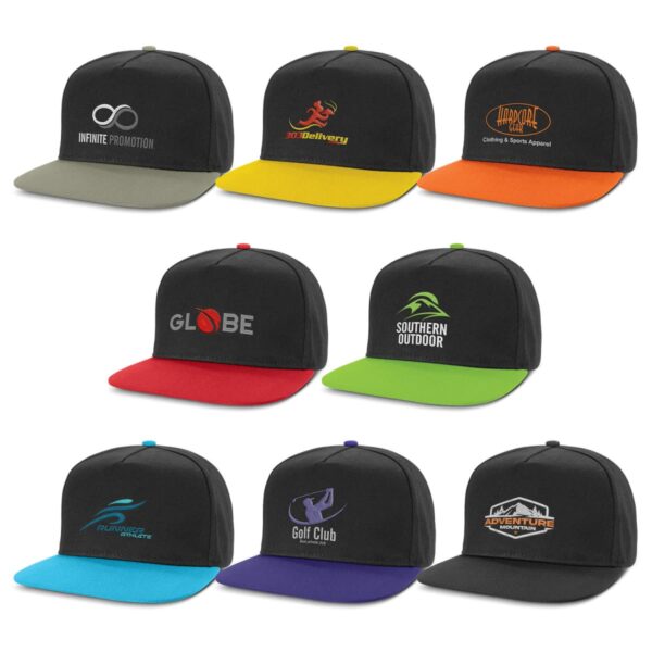 Crosswind Flat Peak Caps