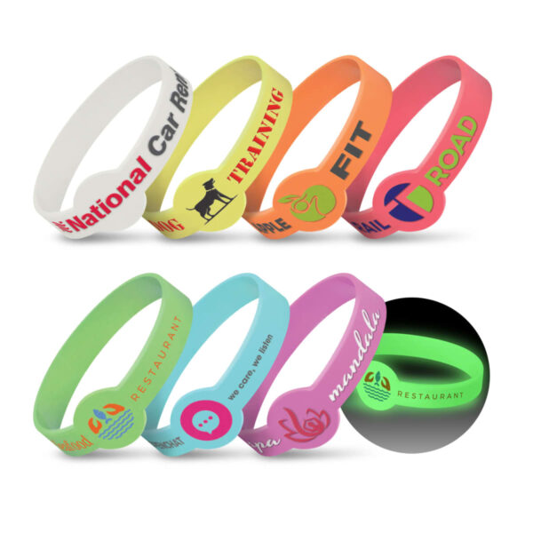 Zxavier Silicone Wrist Bands - Glow in the Dark