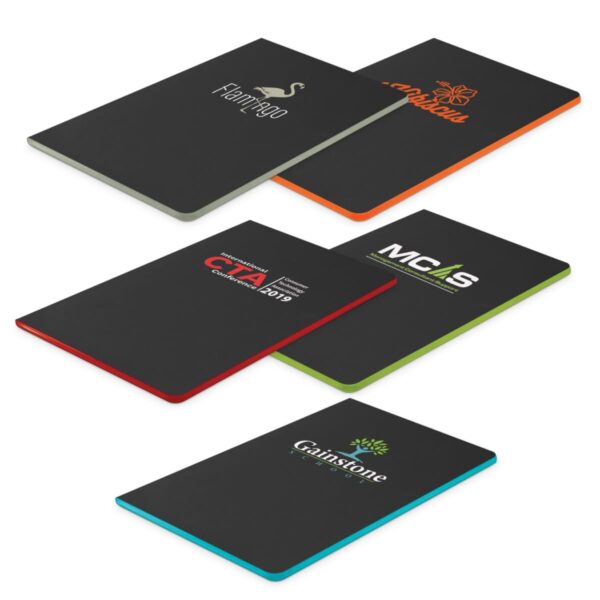 Corporate Black Notebooks Soft Touch