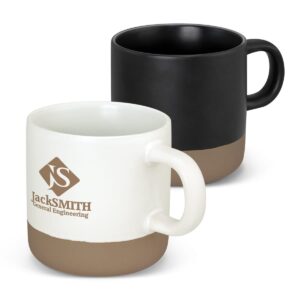 330ml Contrast Coffee Mugs Branded