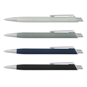 Stone Look Logo Emblazoned Metal Pens
