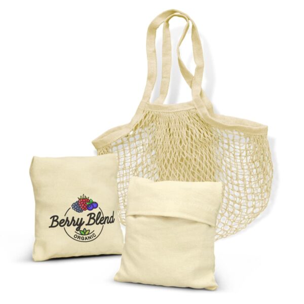 Folding Mesh Shopper Bags With Logo