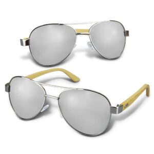 Kent Mirror Lens Sunglasses Bamboo