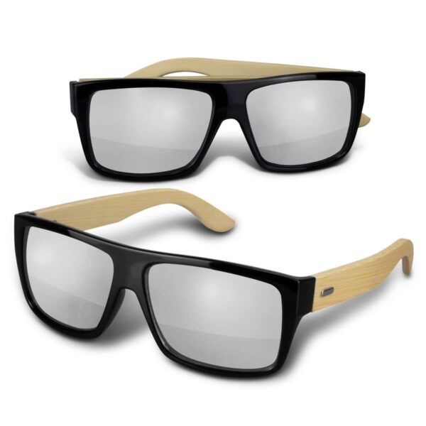 Martin Mirror Lens Sunglasses Bamboo