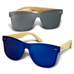 Gideon Mirror Lens Sunglasses Bamboo