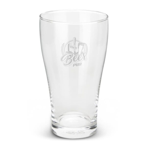 Schooner Beer Glass Logo Branded