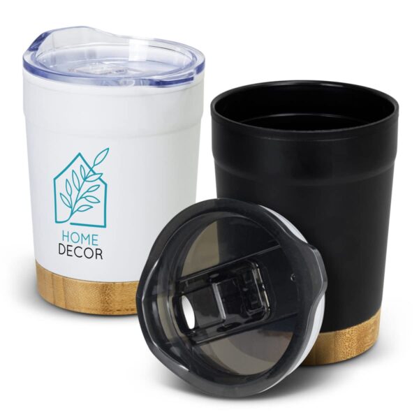 Double Wall Cups With Bamboo Base